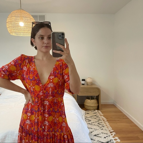 Boho Midi Floral Dress - Picture 4 of 4